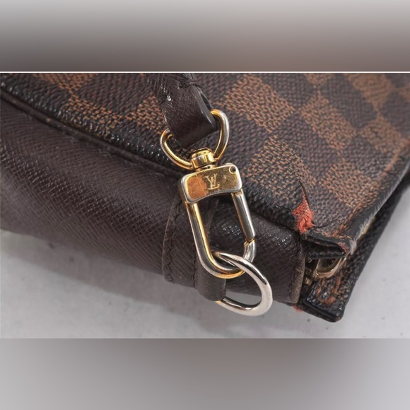 SOLD Authentic Mini Damier Ebene Trousse Make Up Bag Pochette - Picture 5 of 14